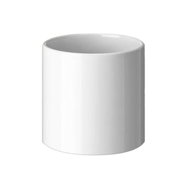 Ghiveci alb din porțelan pentru suculente, ceramic, design minimalist pentru grădinărit modern acasă