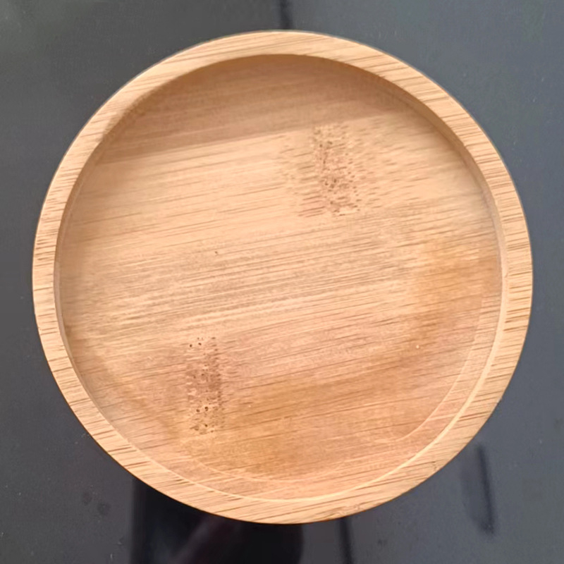 Sticlă de ulei cu mâner mare, scară gradată, capac din bambus, gură din silicon anti-praf, sticlă borosilicat, design etanș