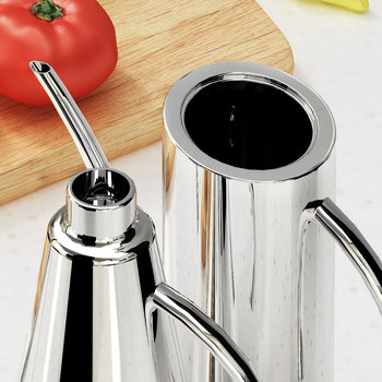 Doser de ulei din oțel inoxidabil 304, anti-scurgere, control al fluxului, pentru uleiuri alimentare, sos de soia și condimente – stil coreean