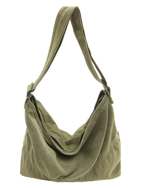 Platnena crossbody torba preko ramena, gradski jednostavan dizajn s retro ležernim stilom za studente