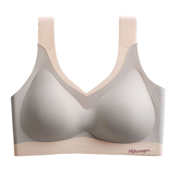 Ženski latex push-up sportski top, bežični, bez šavova, oblikuje leđa, potpuno pokriven košarica, najlon-spandeks