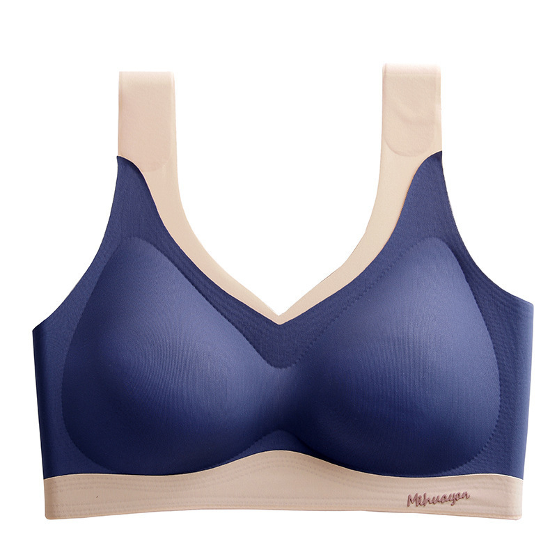 Ženski latex push-up sportski top, bežični, bez šavova, oblikuje leđa, potpuno pokriven košarica, najlon-spandeks