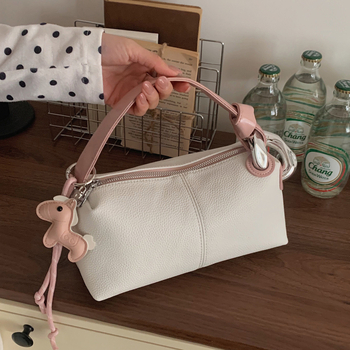 Premijumska ženska torbica za proljeće 2026 – moderna torba s color-block dizajnom, pogodna za izlazak i svakodnevnu upotrebu, s remenom preko ramena ili crossbody remenom