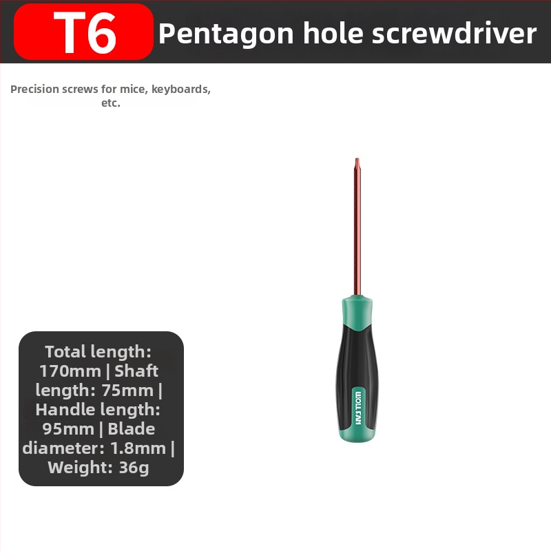 Set șurubelnițe Allen și Torx cu bit hex intern – T10, T15, T20, T25, T30