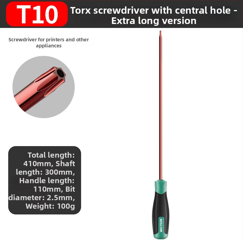 Set șurubelnițe Allen și Torx cu bit hex intern – T10, T15, T20, T25, T30