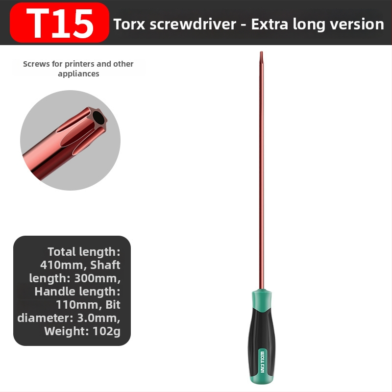 Set șurubelnițe Allen și Torx cu bit hex intern – T10, T15, T20, T25, T30
