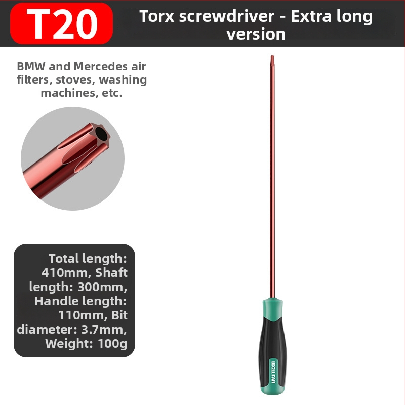 Set șurubelnițe Allen și Torx cu bit hex intern – T10, T15, T20, T25, T30