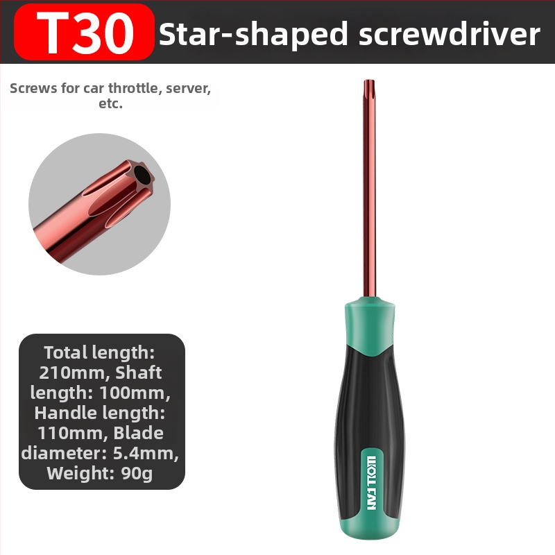 Set șurubelnițe Allen și Torx cu bit hex intern – T10, T15, T20, T25, T30