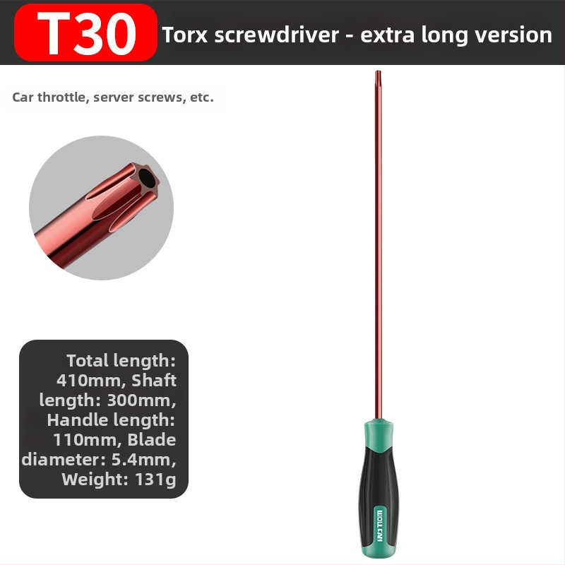 Set șurubelnițe Allen și Torx cu bit hex intern – T10, T15, T20, T25, T30
