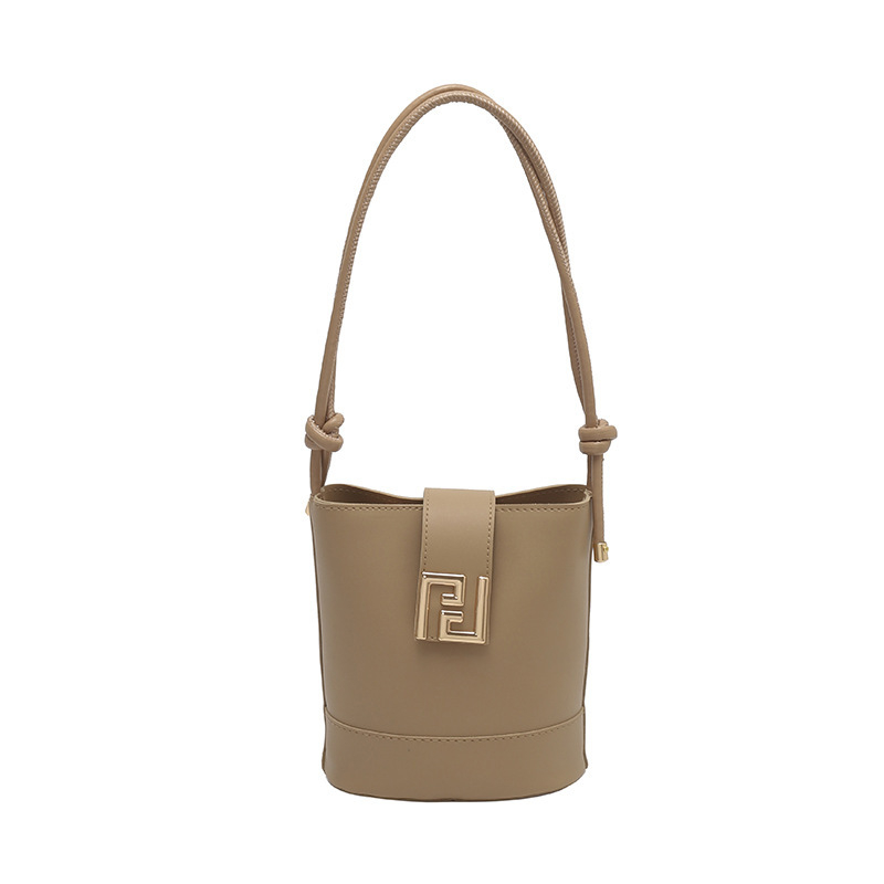 Ženska luksuzna bucket torba, nova sezona, retro minimalistički crossbody