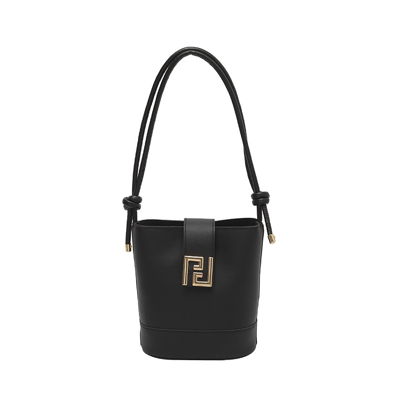 Ženska luksuzna bucket torba, nova sezona, retro minimalistički crossbody