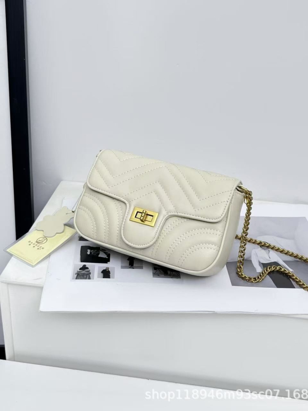Kožna crossbody torbica s teksturom, gradski jednostavan stil, mali kvadratni oblik, svakodnevna upotreba