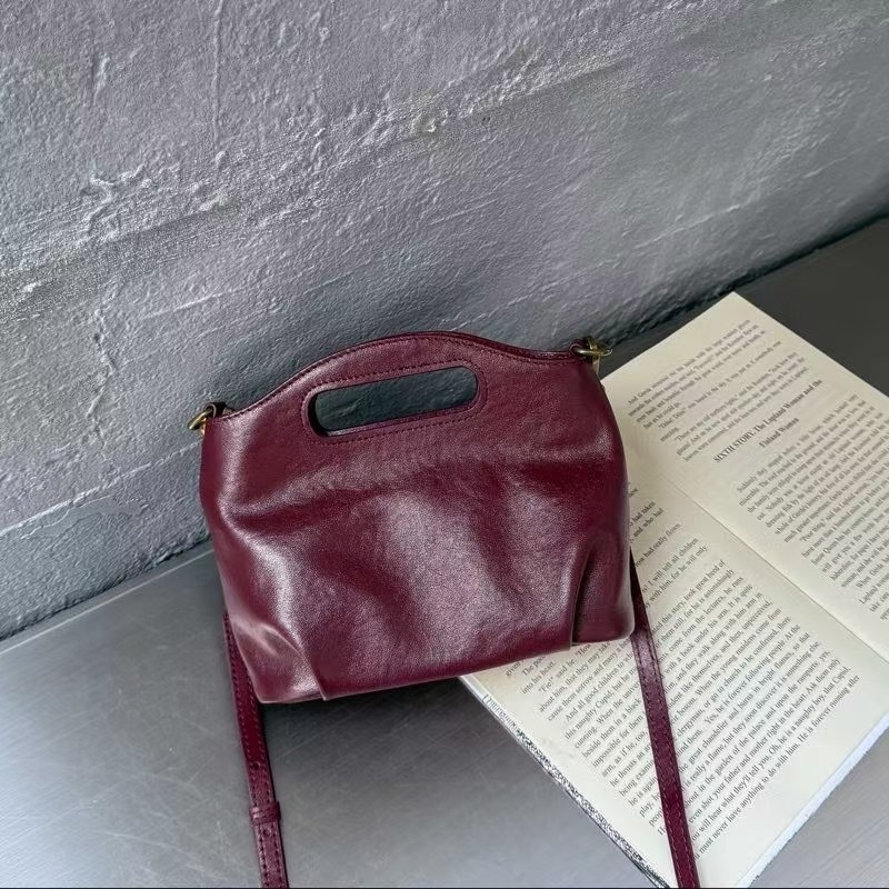 Ženska mala kvadratna crossbody torbica od prave kože s biljnim taninomom, 2025 novi retro stil