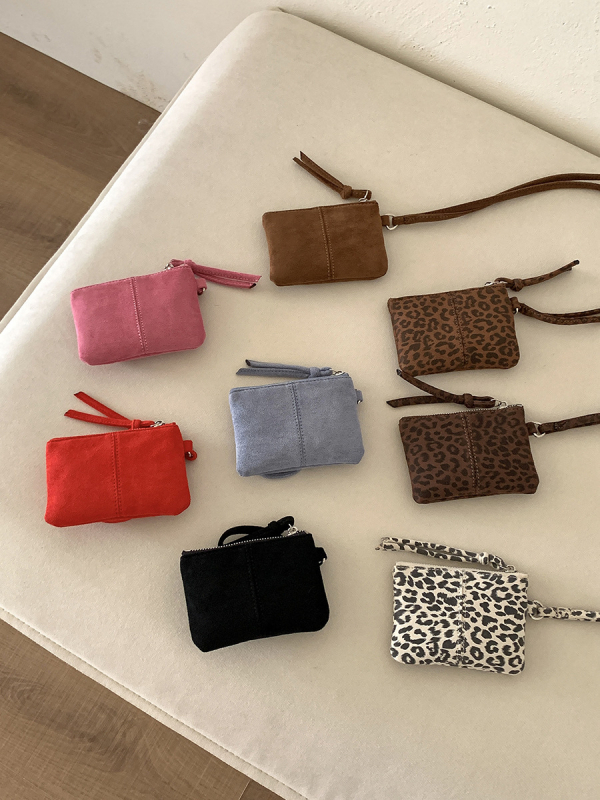 Mini torbica od velura s leopard uzorkom, halter stil, torbica za ruž i novčiće, jesenska kvadratna torba za rame za žene