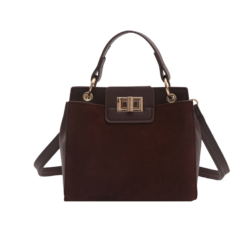 Stilna ženska crossbody torba s jednom naramenicom, mat završetak, retro kopča, svakodnevna torba, model 2025