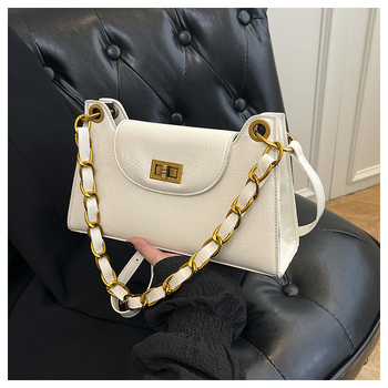 Ženska mini kvadratna torbica s lancem, korejski stil, proljeće 2026, crossbody torba s blagim luksuzom