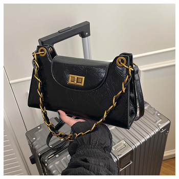Ženska mini kvadratna torbica s lancem, korejski stil, proljeće 2026, crossbody torba s blagim luksuzom
