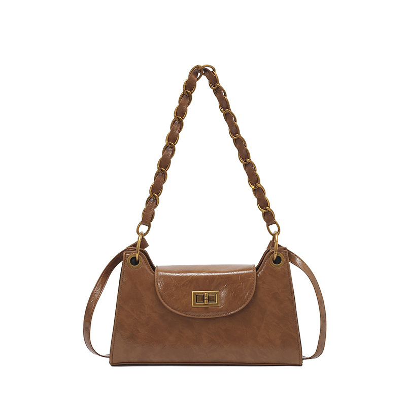 Ženska mini kvadratna torbica s lancem, korejski stil, proljeće 2026, crossbody torba s blagim luksuzom