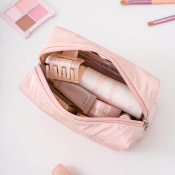 Geantă de cosmetice portabilă pentru călătorii, design elegant, pentru îngrijire a pielii, produse de igienă și ruj