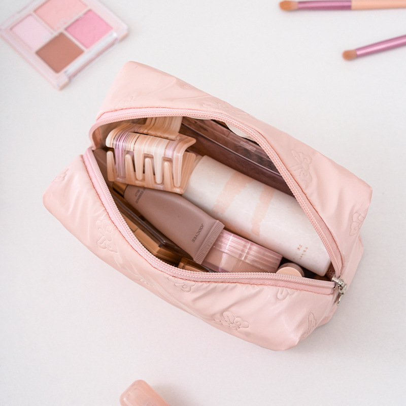Geantă de cosmetice portabilă pentru călătorii, design elegant, pentru îngrijire a pielii, produse de igienă și ruj