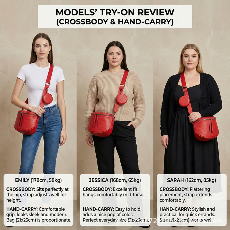 Ženska crossbody torba velike kapacitete, sedlast oblik, koža s teksturom liči, svestrana dnevna torba preko ramena, polumjesečni dizajn s malom pretinicom
