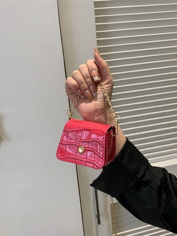 Ženska torba s kamenim uzorkom, mini torba preko ramena, torbica za usne, moderna crossbody torba