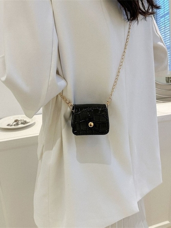 Ženska torba s kamenim uzorkom, mini torba preko ramena, torbica za usne, moderna crossbody torba