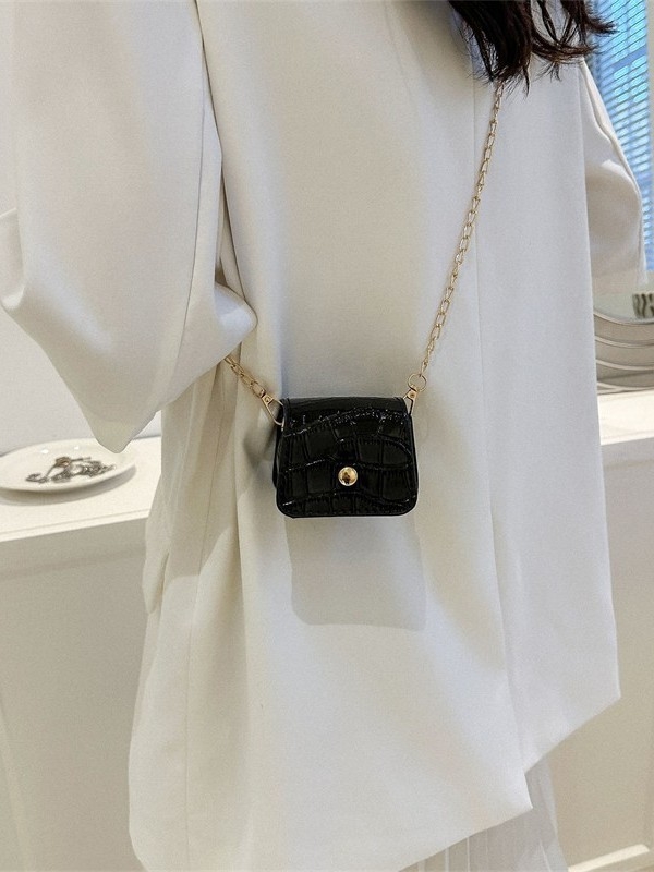 Ženska torba s kamenim uzorkom, mini torba preko ramena, torbica za usne, moderna crossbody torba