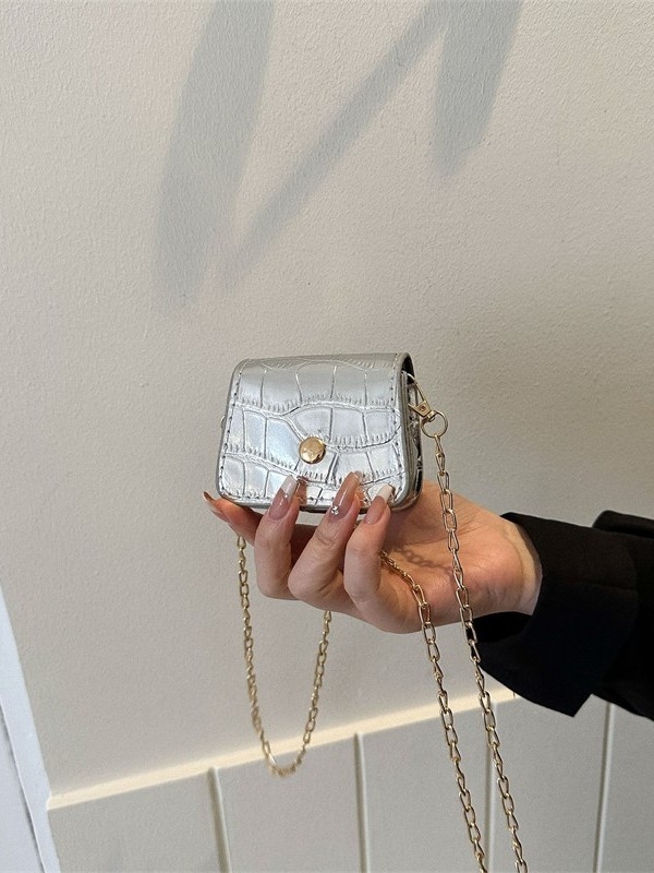 Ženska torba s kamenim uzorkom, mini torba preko ramena, torbica za usne, moderna crossbody torba