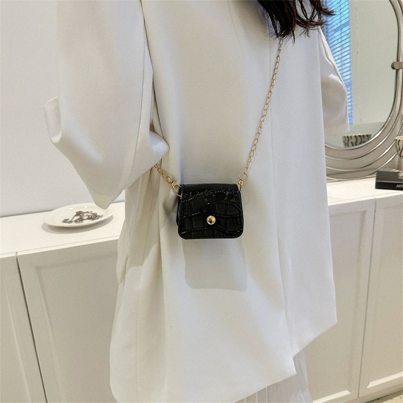 Ženska torba s kamenim uzorkom, mini torba preko ramena, torbica za usne, moderna crossbody torba