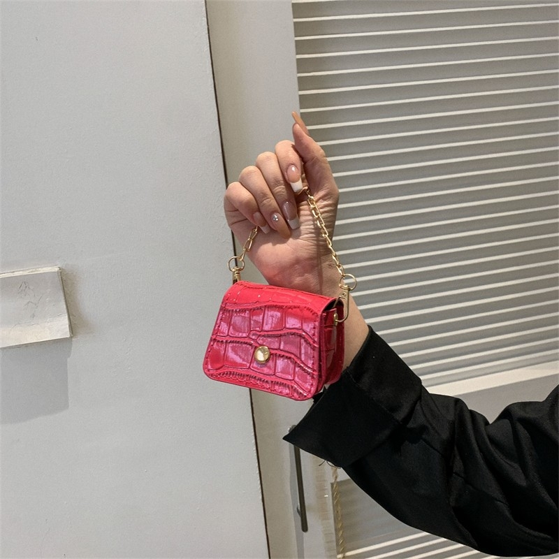 Ženska torba s kamenim uzorkom, mini torba preko ramena, torbica za usne, moderna crossbody torba