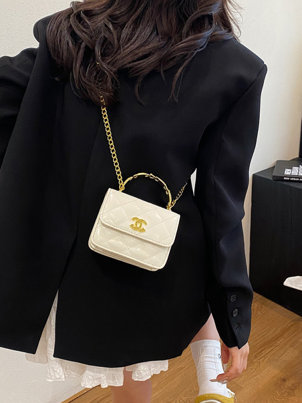 Ženska mini kvadratna torbica s dijamantnim šivanjem, crossbody torba, gradski stil, jesen 2025