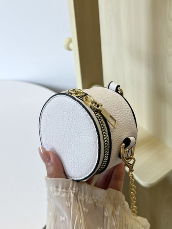 Nova mini okrugla torbica za ruž sa lancem — retro mini crossbody torba za žene, dnevni novčanik