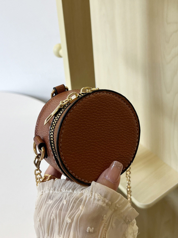 Nova mini okrugla torbica za ruž sa lancem — retro mini crossbody torba za žene, dnevni novčanik