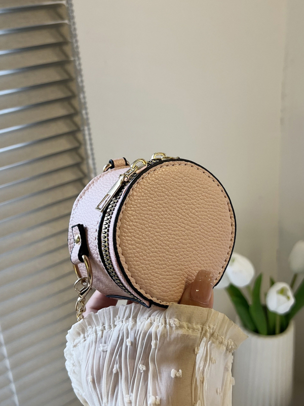 Nova mini okrugla torbica za ruž sa lancem — retro mini crossbody torba za žene, dnevni novčanik