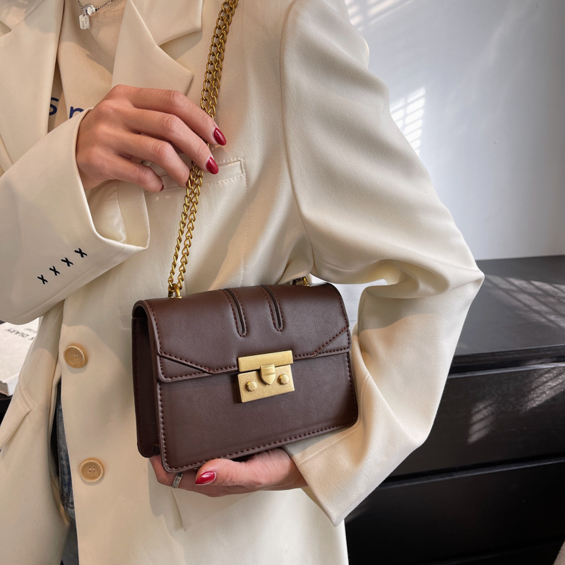 PU kožna mini kvadratna crossbody torbica, jedinstven dizajn