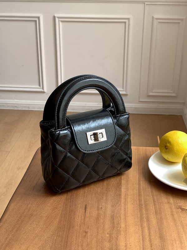 Mini PU kvadratna torbica s lančanim remenom — inspirirana Chanel stilom, crossbody torba za svakodnevno nošenje, proljeće 2025