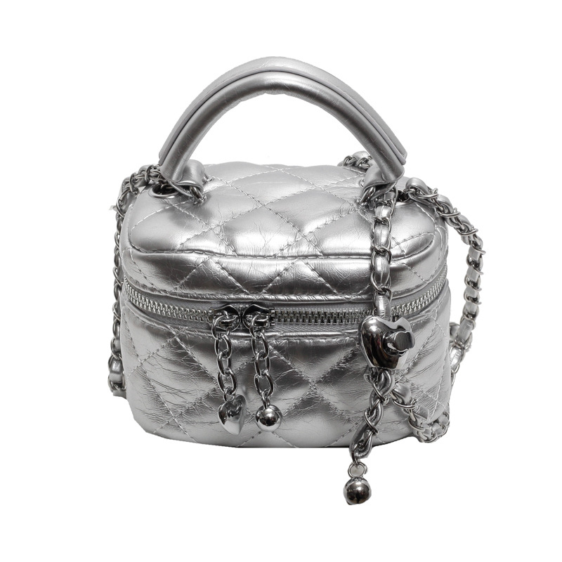 Ženska torbica za ruž, mini kvadratna torbica s lančanim kaišem, crossbody