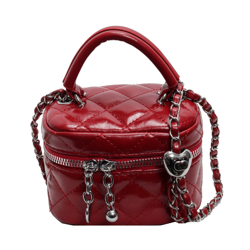 Ženska torbica za ruž, mini kvadratna torbica s lančanim kaišem, crossbody