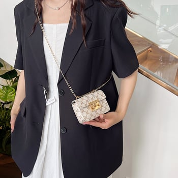 Mala torbica za ruž za žene, crossbody torba u Chanel stilu s lancima i ukrasom za slušalice