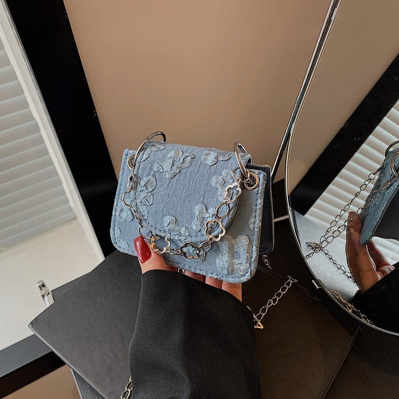 Retro mini ženska crossbody torba, XL veličina, drška od bambusa, 2025 modni trend, jednostavan lanac, torbica za ruž, lagani luksuz