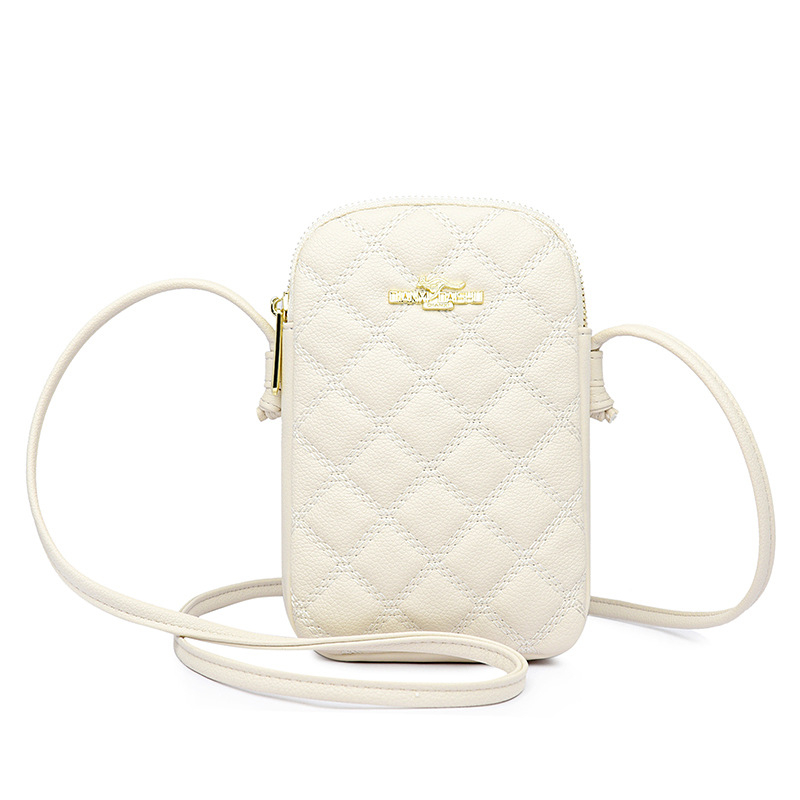 Millennium Kangaroo Torbica za telefon s izvezenim dijamantnim osmijehom, mala PU torbica u stilu koverti, za rame ili crossbody, uključuje pretinac za ruž
