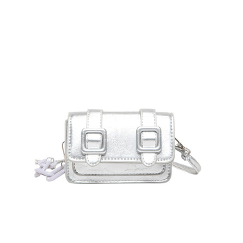 Mini ženska crossbody torba s laserskom lancem, ljeto 2025, vrhunska tekstura, mala kvadratna torba s džepom za ruž