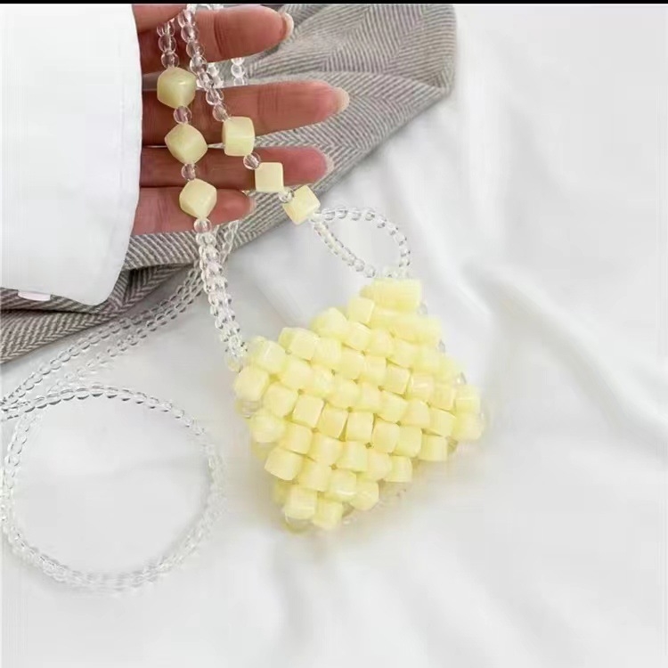 Prozirna ružičasta mini crossbody torbica s novčanikom