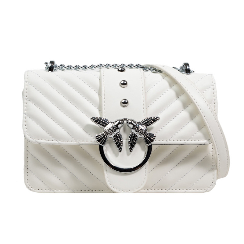 Ženska mala kvadratna torbica s lancem – crossbody torba za sve sezone, moderan visoki stil