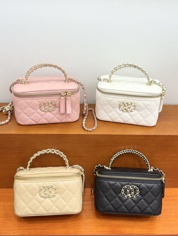 2025 Box kozmetička torba s dijamantnim šivanjem i lancem — ženska torba za ruku, crossbody ili preko ramena