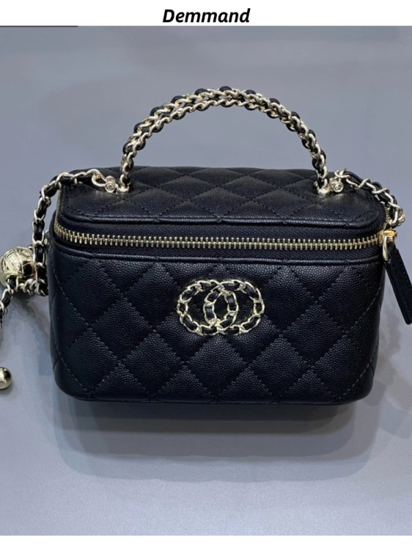 2025 Box kozmetička torba s dijamantnim šivanjem i lancem — ženska torba za ruku, crossbody ili preko ramena