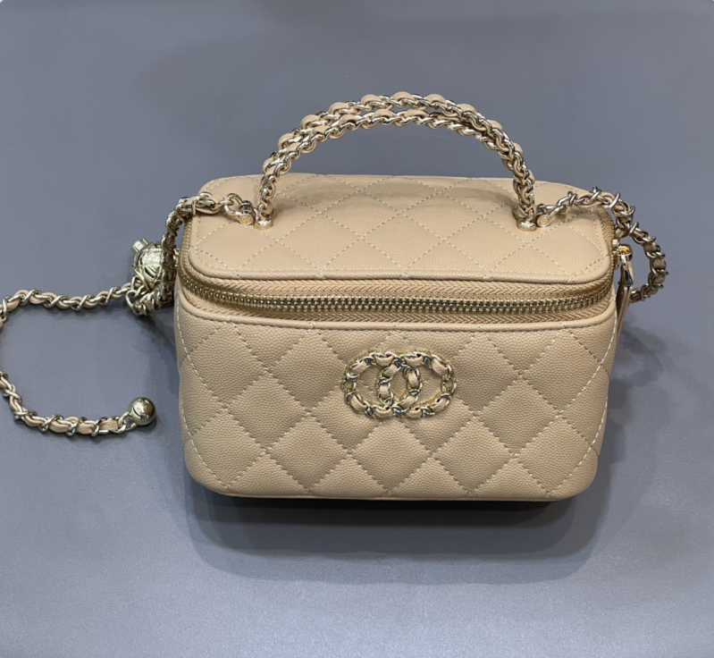 2025 Box kozmetička torba s dijamantnim šivanjem i lancem — ženska torba za ruku, crossbody ili preko ramena