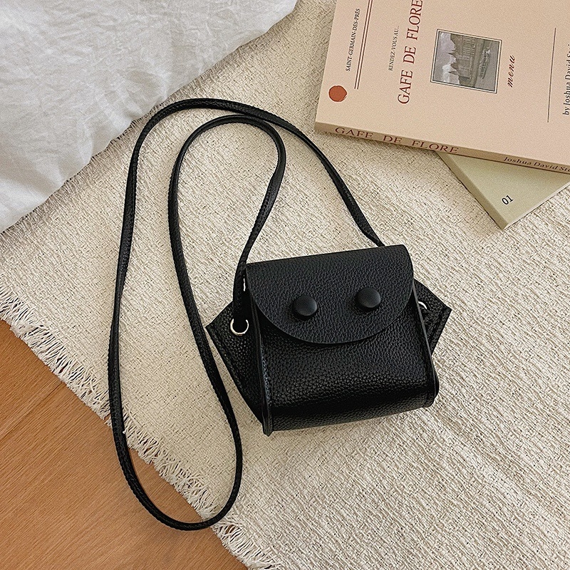 DIY komplet za ručne radove: mini torbica s licem za novčiće i ruž, s jednim naramenicom