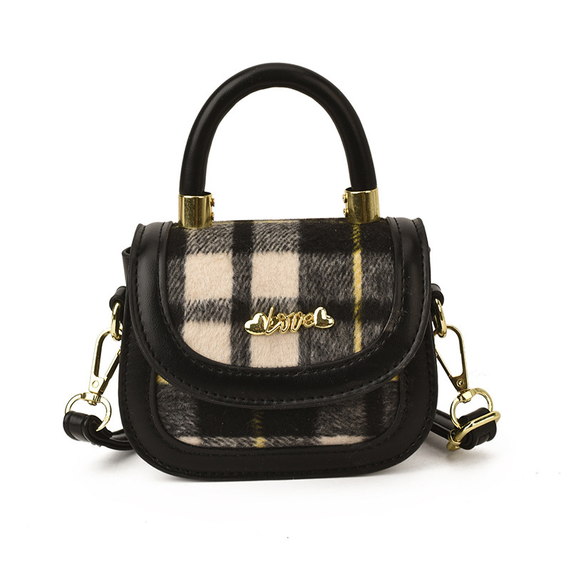2026 Nova svestrana modna retro karirana mini crossbody torba za sitni novac
